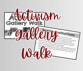 Preview of Activism Gallery Walk & Graphic Organizer