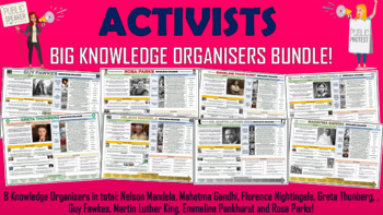 Preview of Activists - Big Knowledge Organizers Bundle!