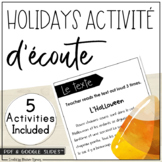 Activité d'écoute (Holidays) | FRENCH Holiday Listening Co