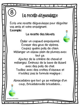 Activités langagières Fun French language activities by Franco Resources