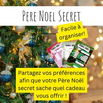 Preview of Activité Père Noël Secret - Facile à organiser et à planifier FLE