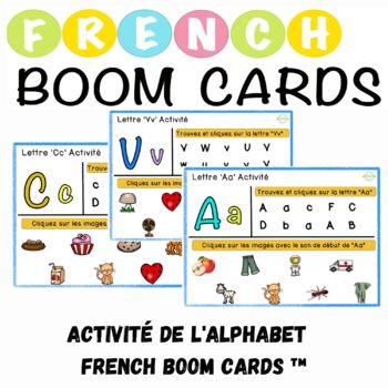 Preview of Activité de l'alphabet French Boom Cards ™