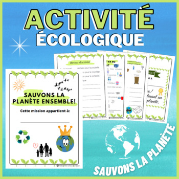 Preview of Activité en français - Environnement, recyclage et déchets- French activity