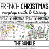 Activités SANS PREP! Noël - FRENCH No-Prep Christmas Math 