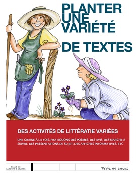 Preview of French Litteracy Centers / Writing unit / French immersion / Core French