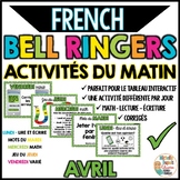 Activités du matin - AVRIL printemps - French Bell Ringers