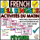 Activités du matin - FÉVRIER- French Bell Ringers - 2e année
