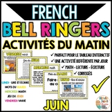 Activités du matin - JUIN - French Bell Ringers