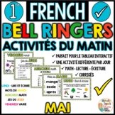 Activités du matin MAI - French Bell Ringers - 1re année