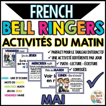 Preview of Activités du matin - MAI - French Bell Ringers