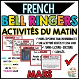 Activités du matin - MARS - French Bell Ringers