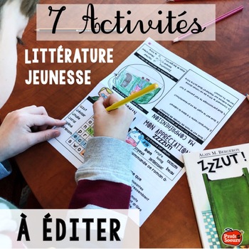 Preview of Activités littérature jeunesse / FRENCH READING activities