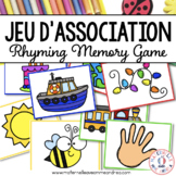 Jeu des rimes - FRENCH Rhymes Matching Game