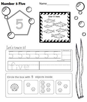 math worksheet collection for numbers 1 5 remote learning tpt