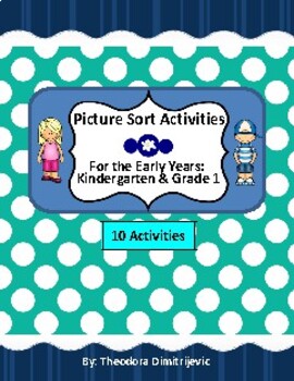 Preview of Activities 1-10: 10 Graphing Picture & Text Sort Activities *With Answer Keys!