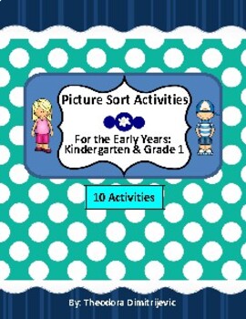 Preview of Activities 21-30: 10 Graphing Picture & Text Sort Activities *With Answer Keys!