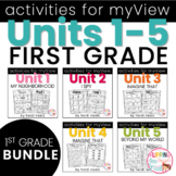Activities Aligned to MYVIEW LITERACY BUNDLE First Grade