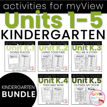 Preview of Activities Aligned to MYVIEW LITERACY BUNDLE Kindergarten