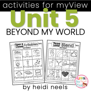 Preview of Activities Aligned to MYVIEW LITERACY UNIT 5 First Grade