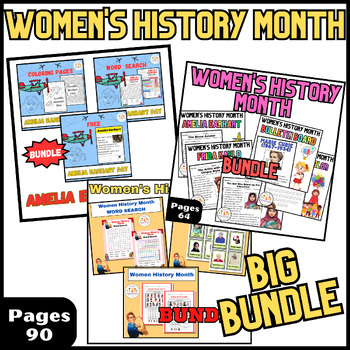 Preview of Activities BIG BUNDLE Worksheets| Women's History Month
