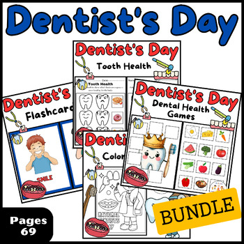 Preview of Activities BUNDLE Worksheets National Dentist's Day