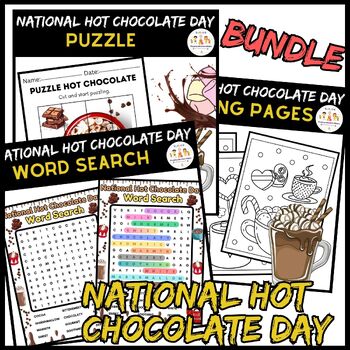 Preview of Activities BUNDLE Worksheets | National Hot Chocolate Day