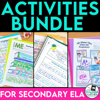 Preview of Back to School - Growth Mindset - End of Year Activities Bundle for Secondary