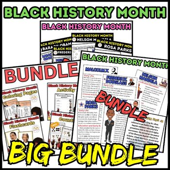 Preview of Activities Big BUNDLE Black History Month