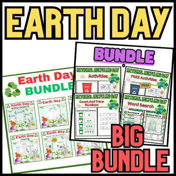 Preview of Amazing Activities Big BUNDLE Worksheets / Earth Day / Environment / Recycling