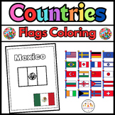 Activities Coloring Flags / Countries Worksheets
