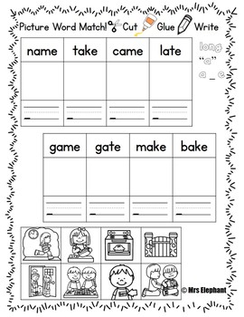 Activities For Reading Wonders First Grade Unit 3 Week 1 Long a Silent e