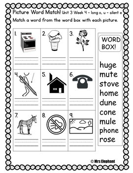 Activities For Reading Wonders First Grade Unit 3 Week 4 long o u e ...