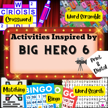 Preview of Activities Inspired by "Big Hero 6"