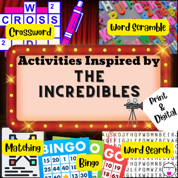 Preview of Activities Inspired by "The Incredibles"
