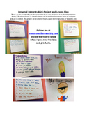 Activities - Mini-Project and Lesson to say what you do an