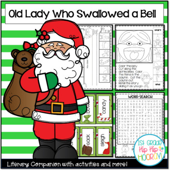 Preview of Activities and Craft for The Old Lady Who Swallowed a Bell!