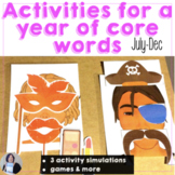 AAC Core Vocabulary Activities to Learn a Year of Core Wor