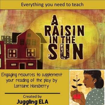 Preview of Activities and Handouts for the Play A Raisin in the Sun by Lorraine Hansberry