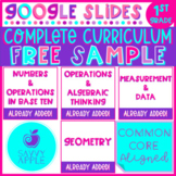 Activities for 1st Grade Math FREE SAMPLE Google Slides Di