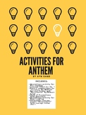 Activities for Anthem by Ayn Rand