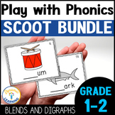 Consonant Blends and Digraphs Phonics Scoot Games