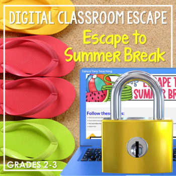 Preview of Activities for End of Year Digital Escape Room Grades 2-3