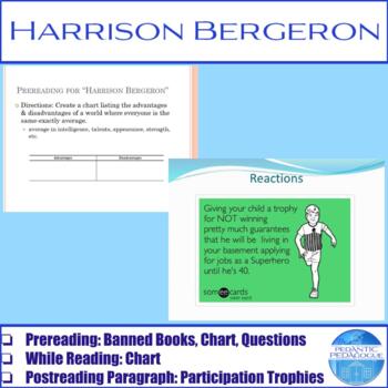 Preview of Activities for “Harrison Bergeron” by Kurt Vonnegut