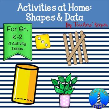 Preview of Activities for Home: Shapes and Data Collection 