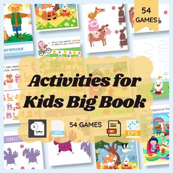 Activities for Kids Big Book by BN STYLE | TPT