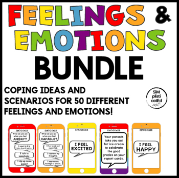 Preview of Activities for Social Emotional Learning - Feelings and Emotions BUNDLE