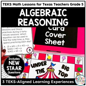 Preview of Activities for Solving Multi Step Equations and Number Patterns | TEKS Math