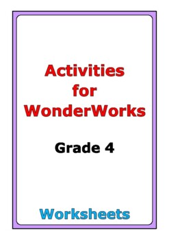 Preview of Activities for WonderWorks: Grade 4