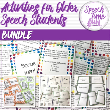 Preview of Activities for older students BUNDLE