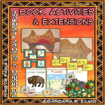 Preview of BOOK ACTIVITIES and EXTENSIONS Legend of Indian Paintbrush Thematic Unit
